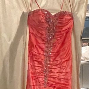 Coral Full Length Gown